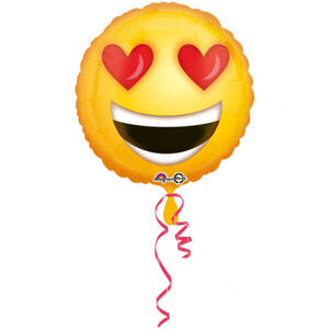 Amscan Fóliový balón Zamilovaný emotikon