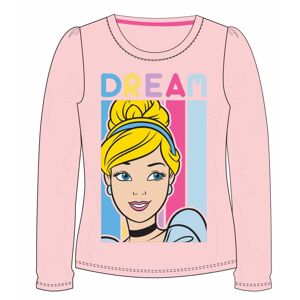 EPlus Dievčenské tričko s dlhým rukávom - Popoluška Disney ružové Veľkosť - deti: 110