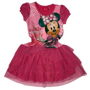 Setino Dievčenské šaty - Minnie Mouse (svetloružové) Veľkosť - deti: 98