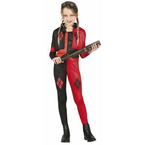 Guirca Dievčenský kostým - Harley Quinn červeno/čierny Veľkosť - deti: XL