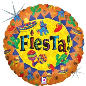 Balónik fóliový okrúhly Fiesta 46 cm