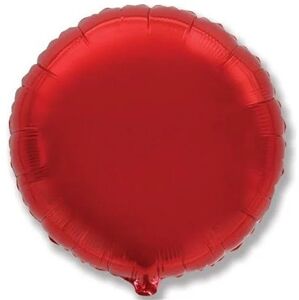 Balónek fóliový kulatý červený 46cm