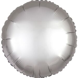 Balónek fóliový kulatý stříbrný 46cm