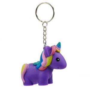 Darčeková kľúčenka Unicorn fialová 1 ks